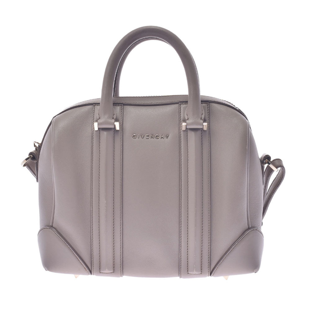 GIVENCHY Lucrezia Bag Gray Calfskin Handbag